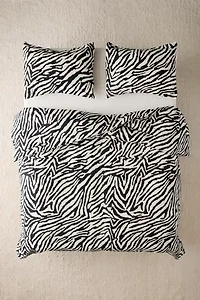 Darcie Zebra Patterned Core Duvet Set