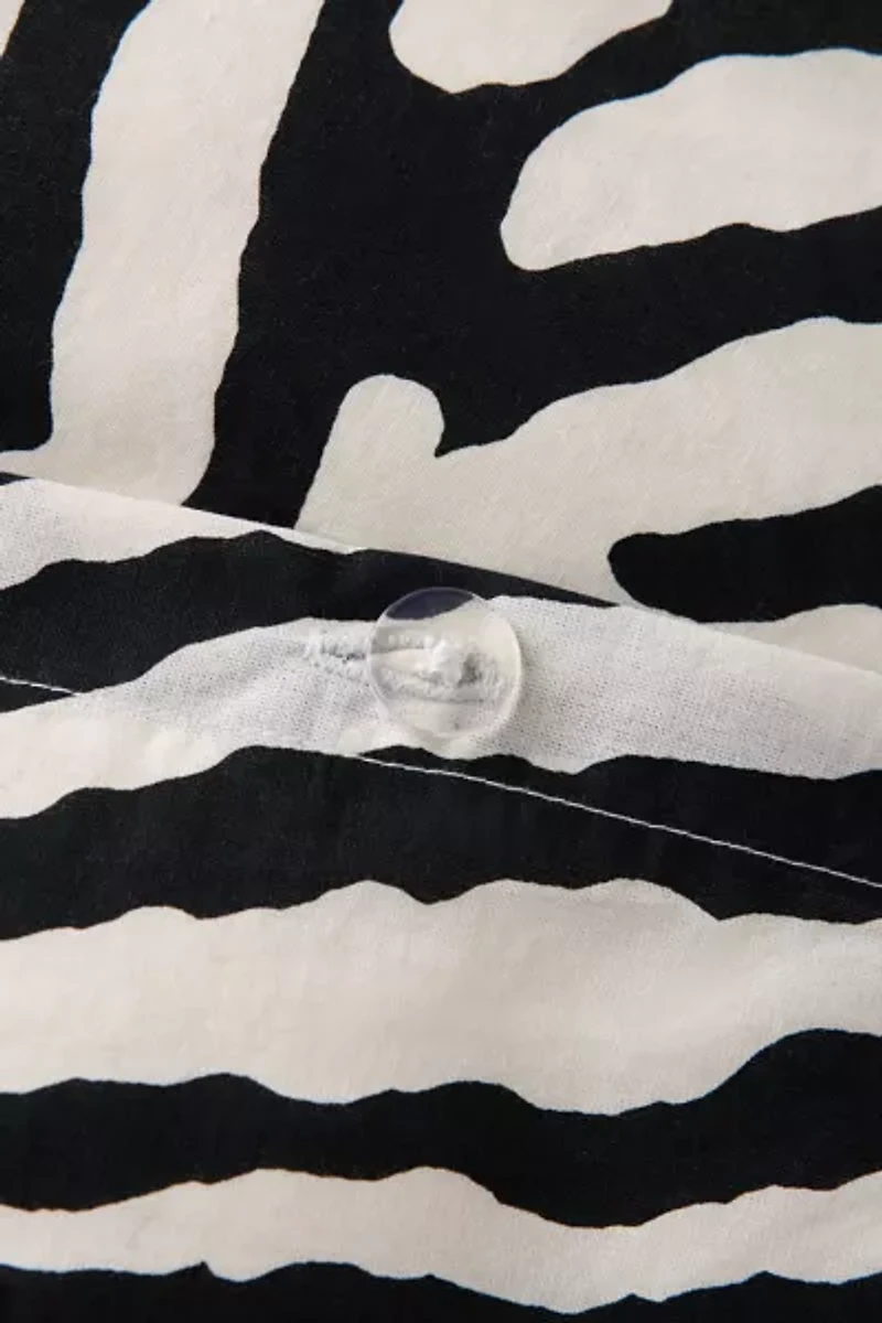 Darcie Zebra Patterned Core Duvet Set