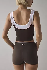 P.E NATION Forward Scoop Neck Layered Tank Top