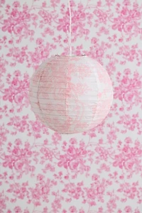 Toile Printed Round Paper Lantern Pendant Shade