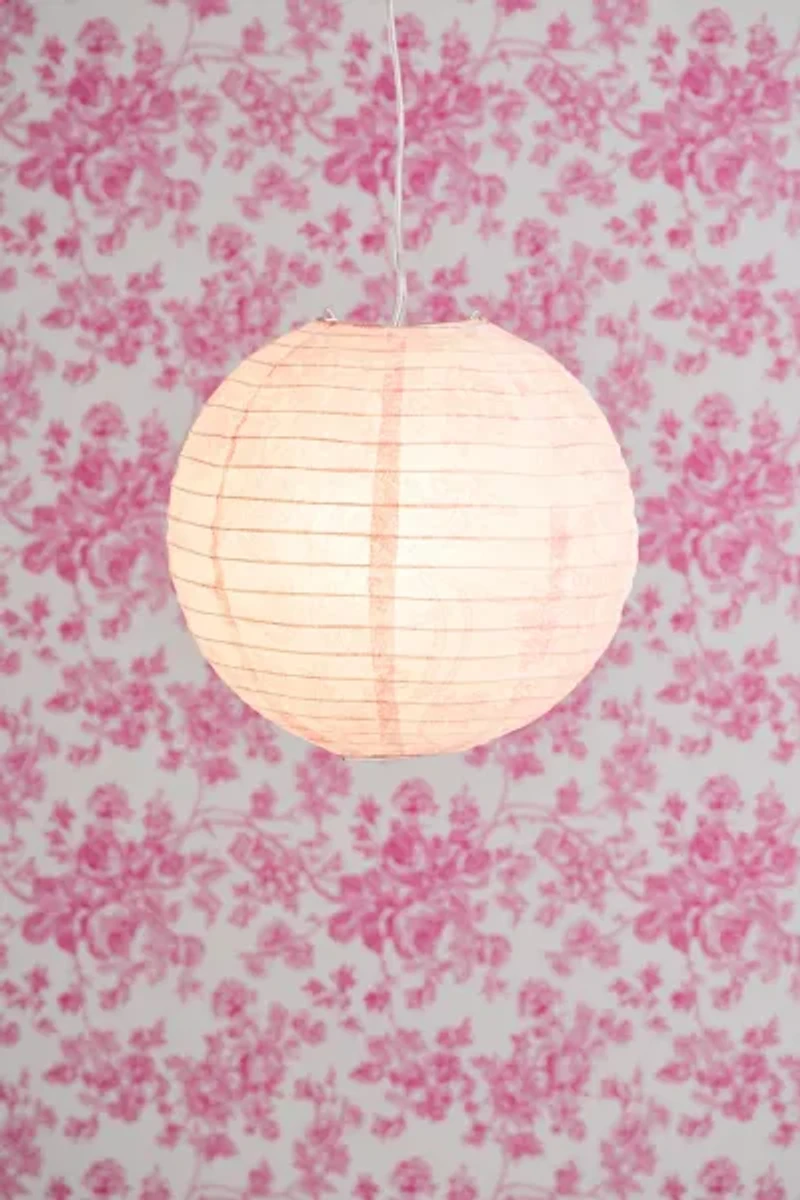 Toile Printed Round Paper Lantern Pendant Shade