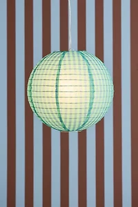 Stripe Printed Round Paper Lantern Pendant Shade
