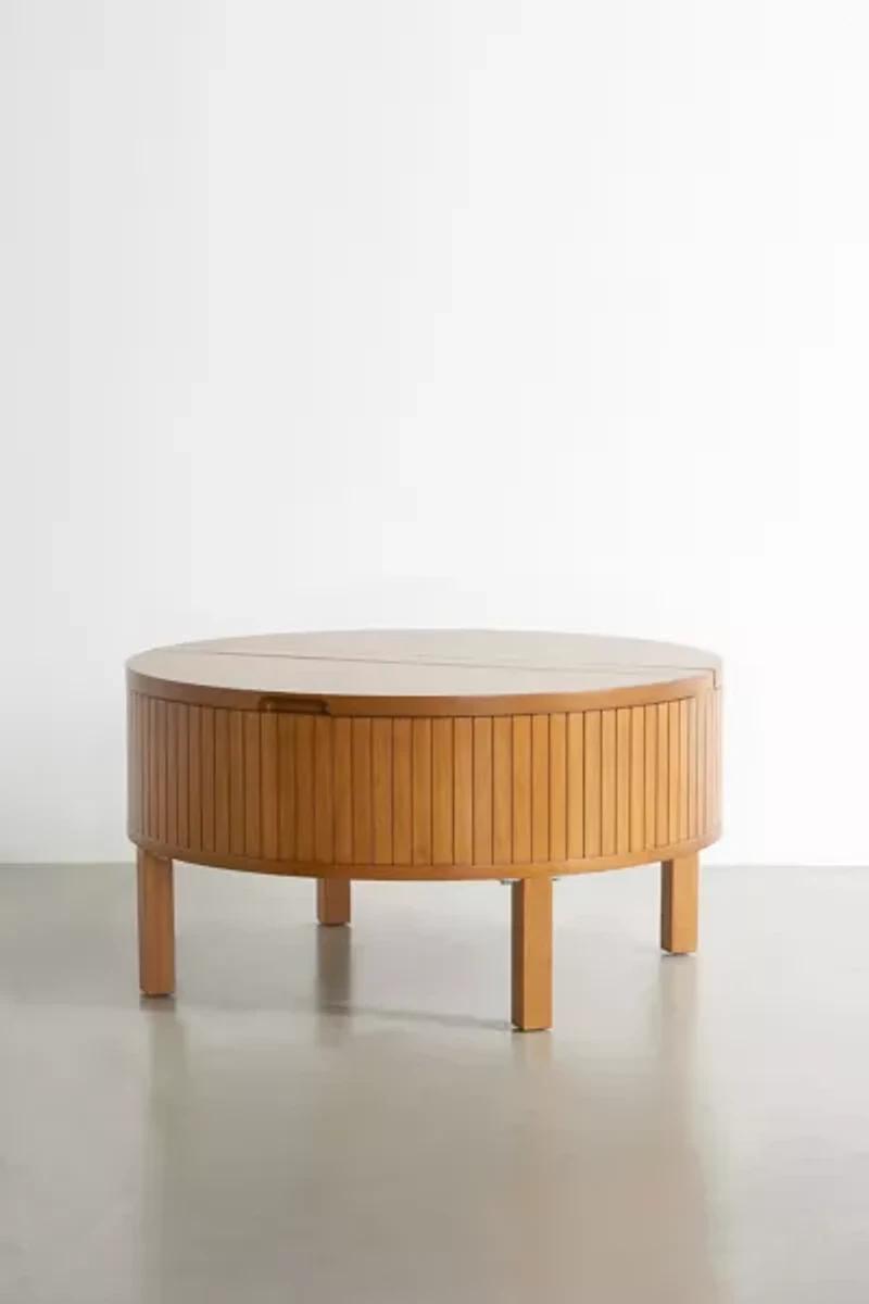 Juliette Round Wood Coffee Table