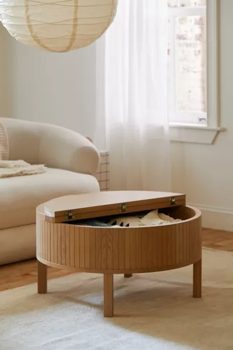 Juliette Round Wood Coffee Table