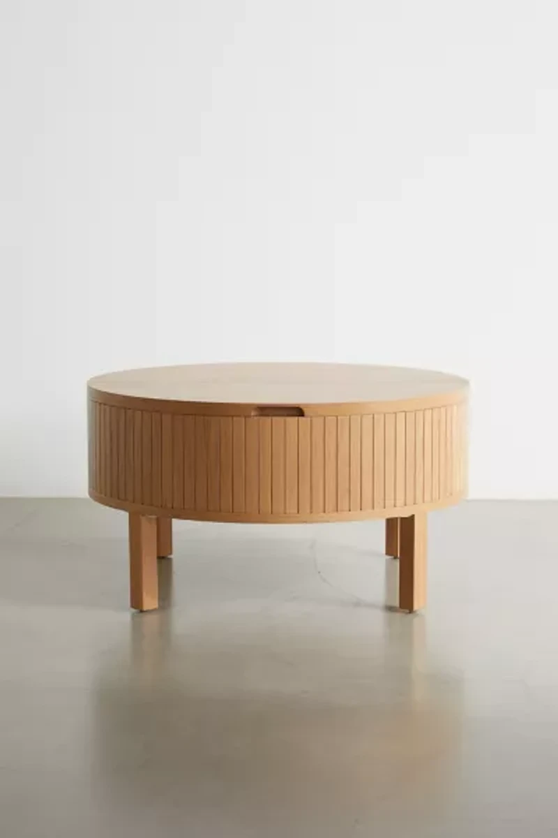 Juliette Round Wood Coffee Table