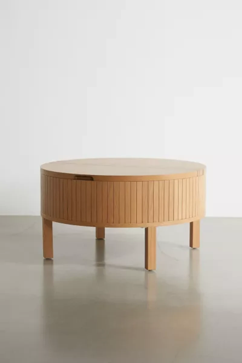 Juliette Round Wood Coffee Table