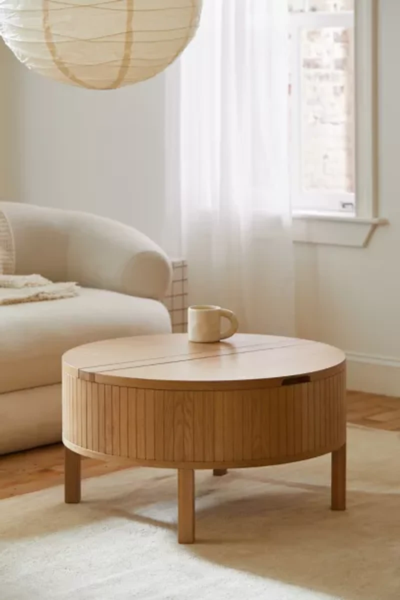 Juliette Round Wood Coffee Table