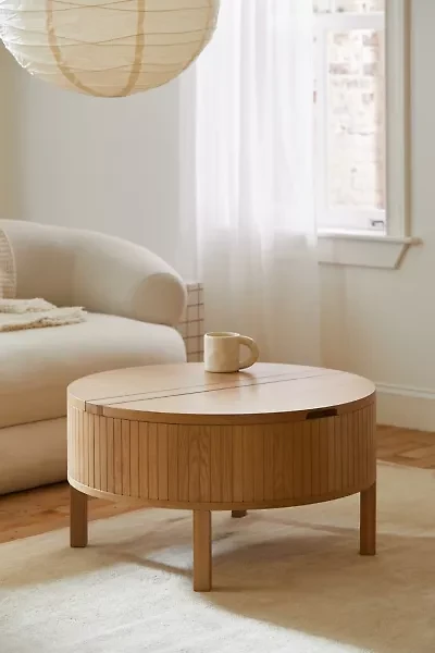 Juliette Round Wood Coffee Table