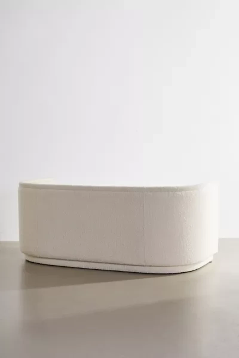Aria Upholstered Curved Sofa