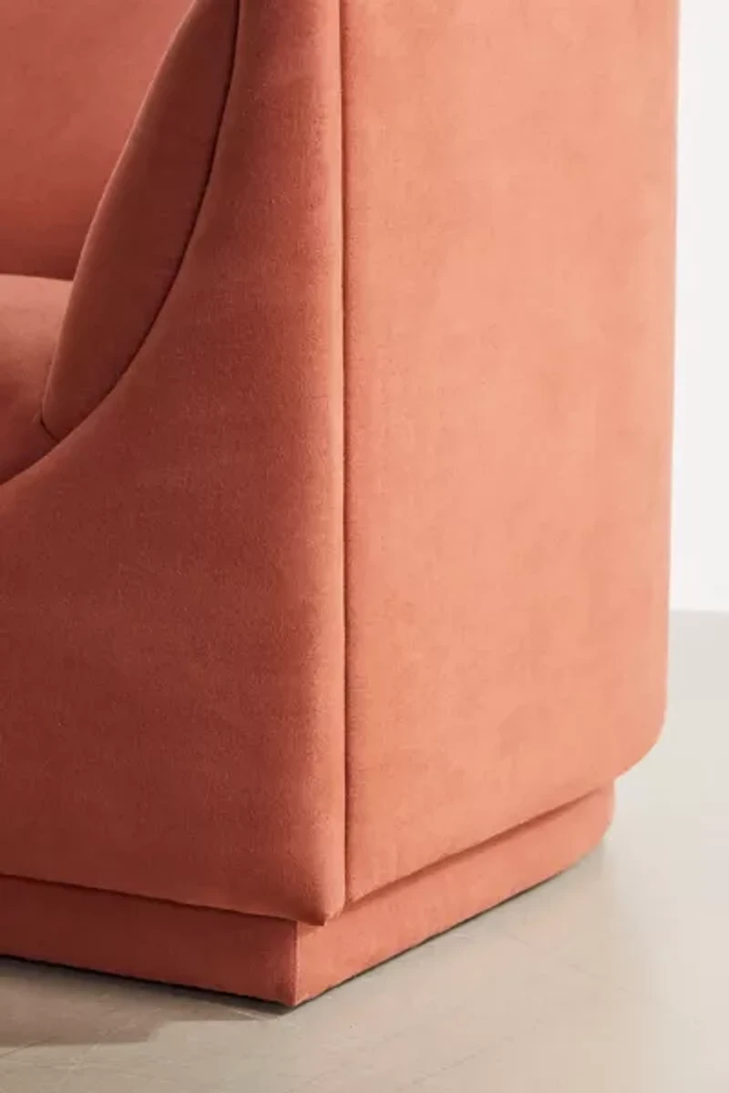 Aria Upholstered Curved Sofa