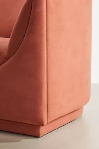 Aria Upholstered Curved Sofa