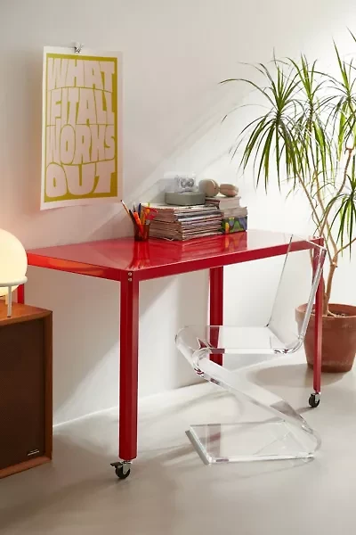 Ryan Rolling Metal Desk