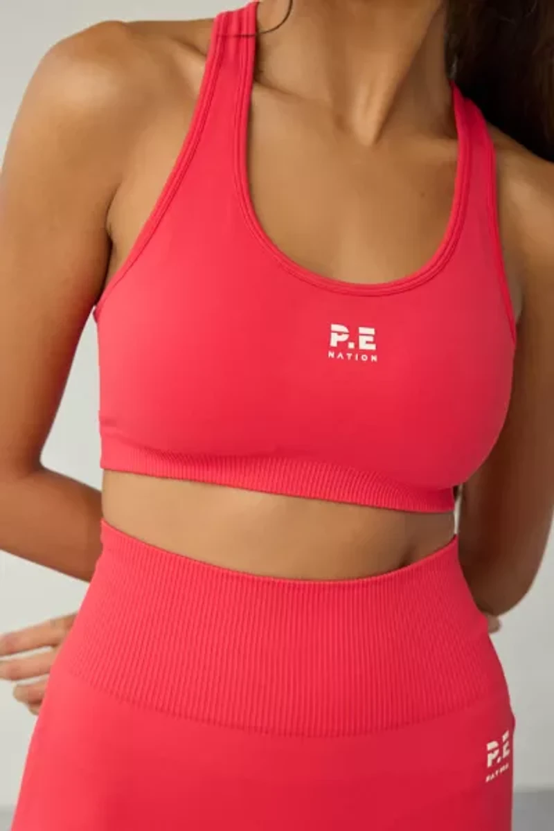 P.E Nation Strawberry Restore Seamless Sports Bra