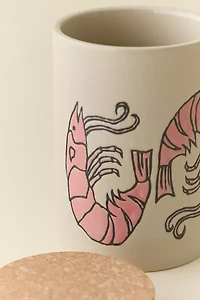 Shrimp Icon Ceramic Canister