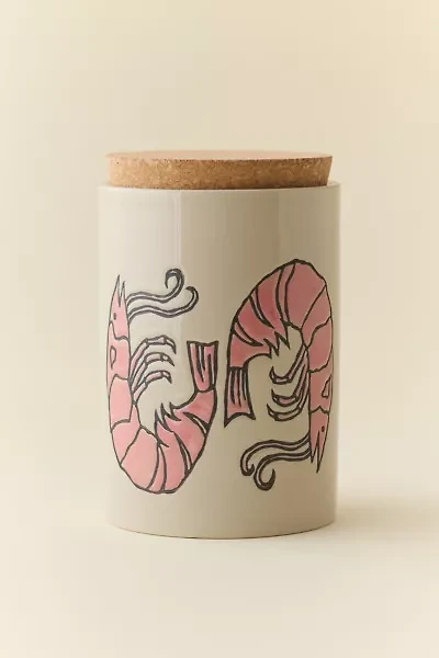 Shrimp Icon Ceramic Canister