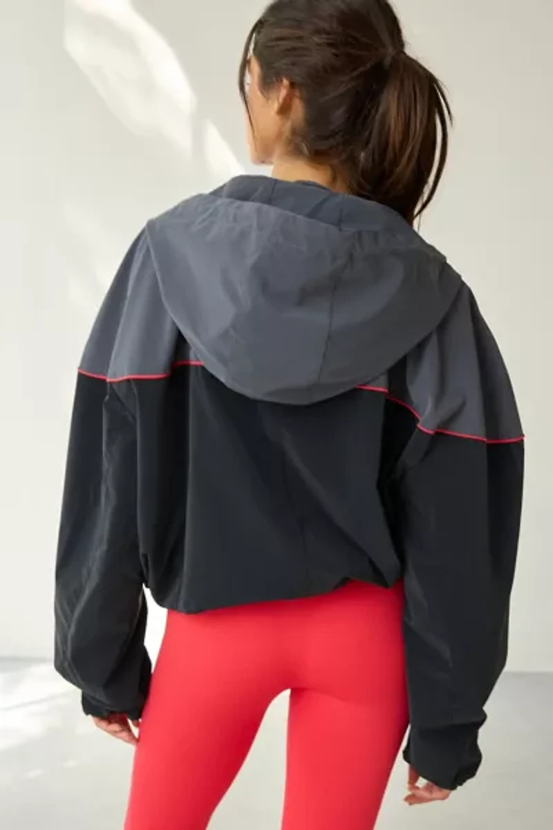 P.E Nation Marine Blue Vertex Hooded Full-Zip Jacket