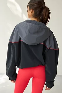 P.E Nation Marine Blue Vertex Hooded Full-Zip Jacket