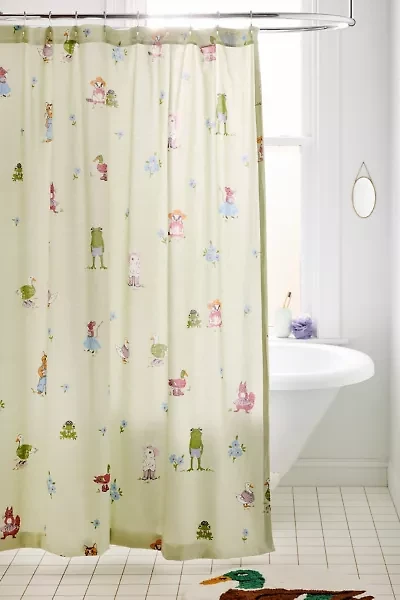 Party Animals Patterned Shower Curtain