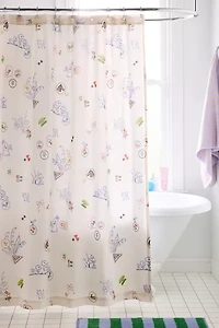 Patches Patterned Shower Curtain