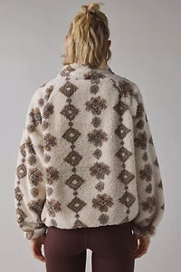 THE UPSIDE Harlow Piled Fleece Quarter Zip Pullover