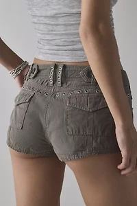 Jaded London Tucana Low-Rise Cargo Mini Short