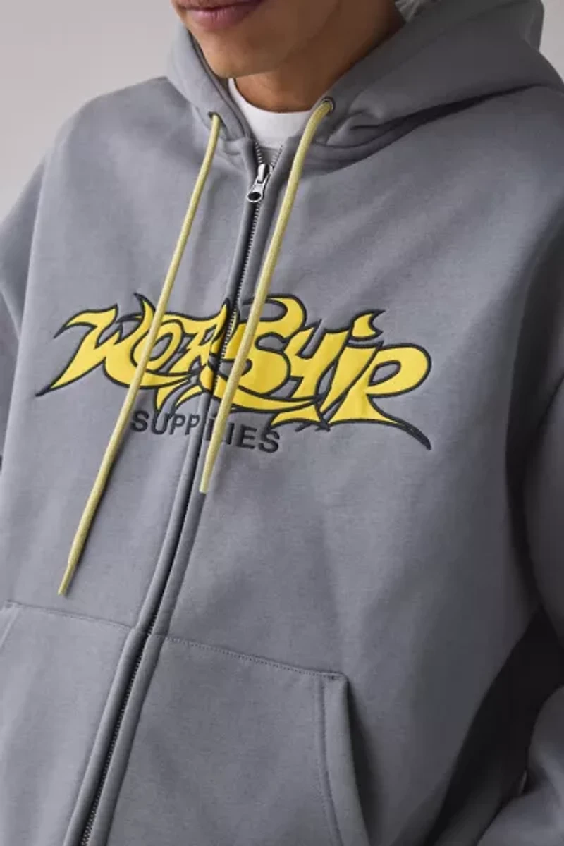 WORSHIP SUPPLIES Vanity Zip Hoodie Sweatshirt