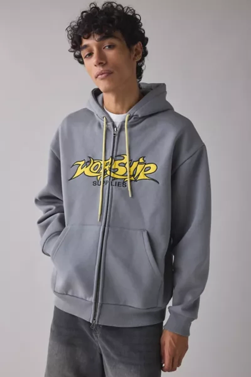 WORSHIP SUPPLIES Vanity Zip Hoodie Sweatshirt