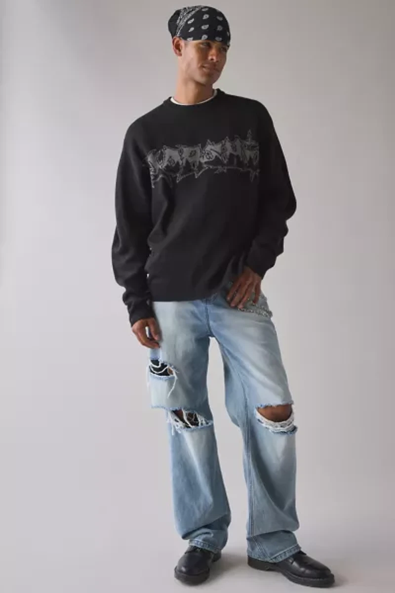 WORSHIP SUPPLIES Gnasher Knit Crew Neck Sweater