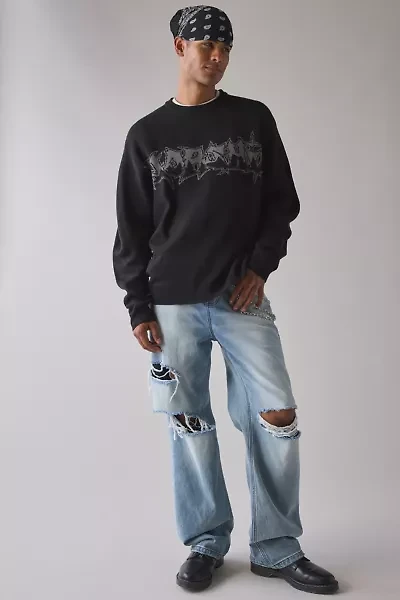 WORSHIP SUPPLIES Gnasher Knit Crew Neck Sweater