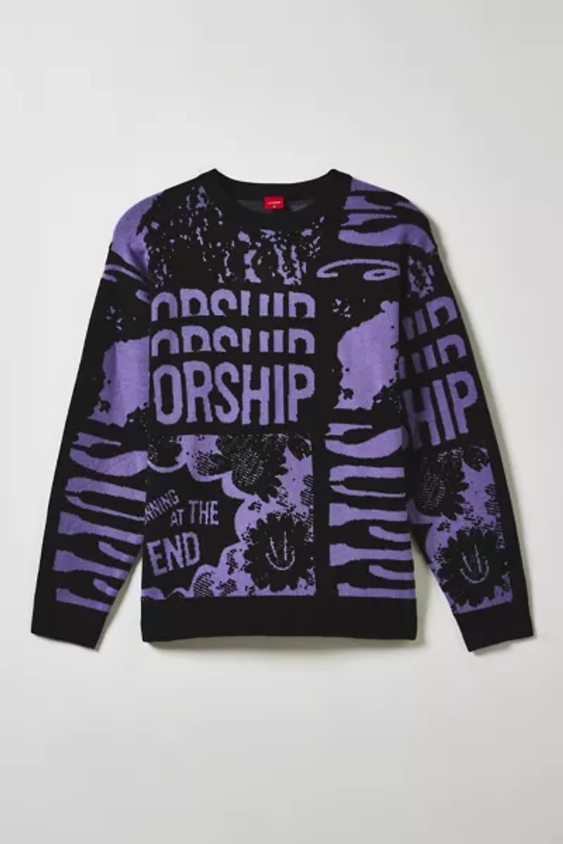 WORSHIP SUPPLIES Chico End Knit Crew Neck Sweater