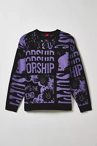 WORSHIP SUPPLIES Chico End Knit Crew Neck Sweater