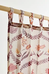 Waverly Floral Patterned Window Panel