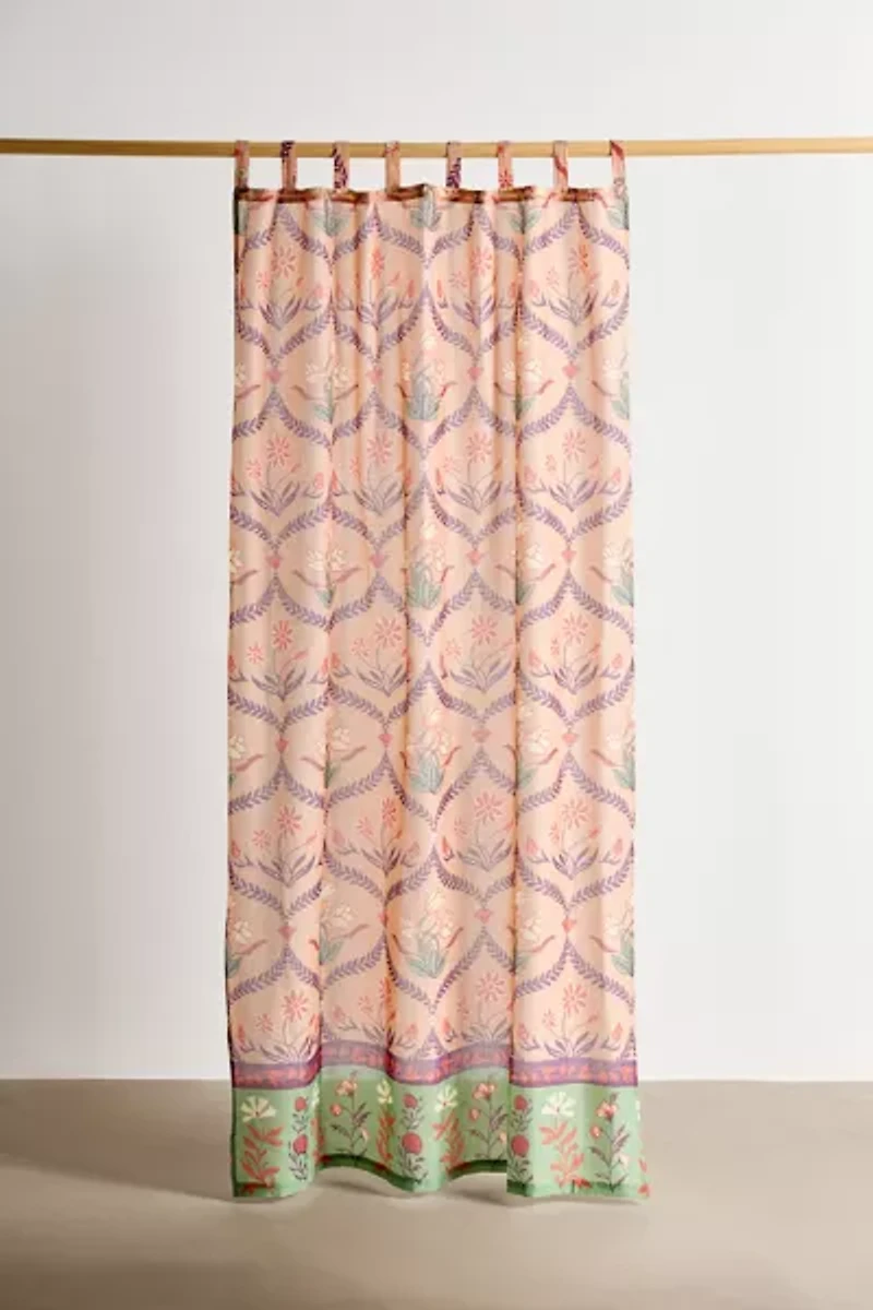 Presley Floral Patterned Window Panel
