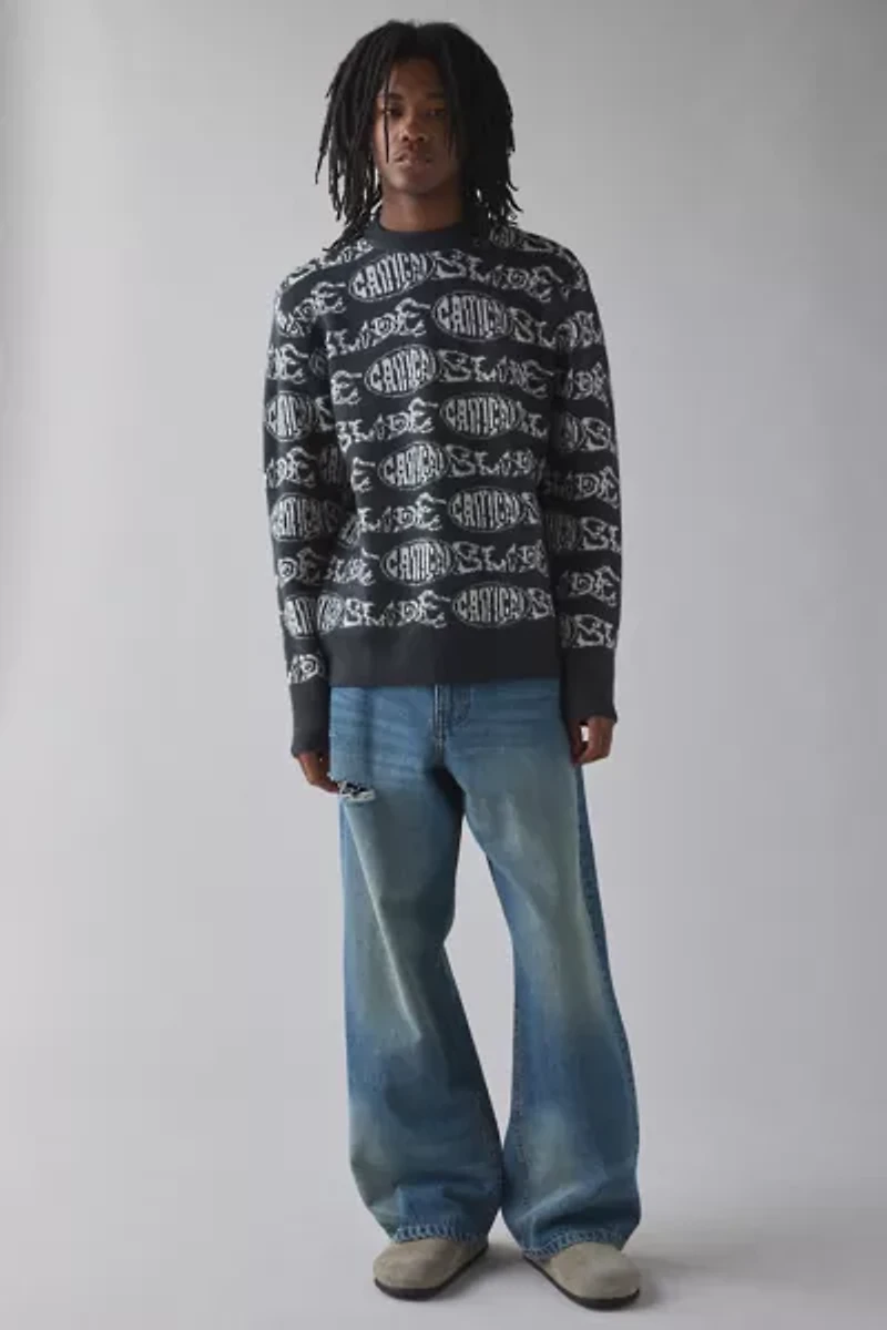 Critical Slide Society Madness Pattern Crew Neck Sweater