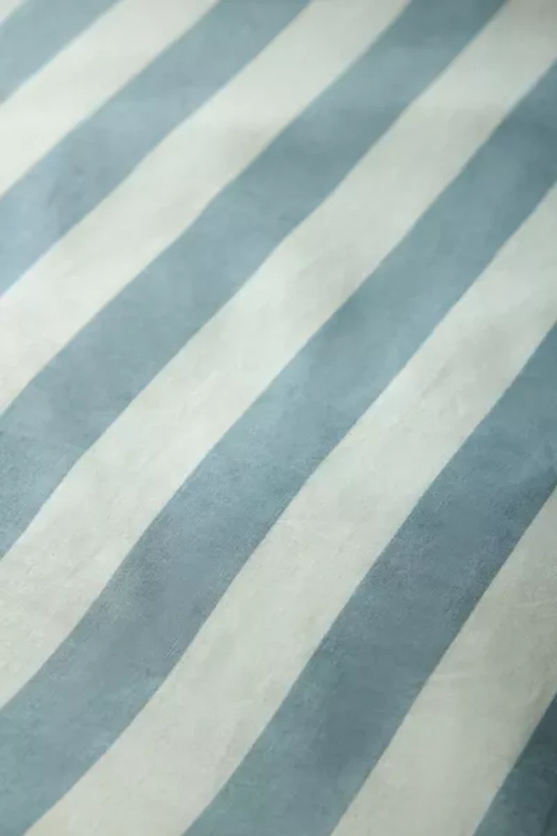 Striped Patterned Cotton Duvet Cover Set