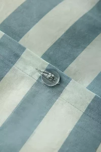 Striped Patterned Cotton Duvet Cover Set
