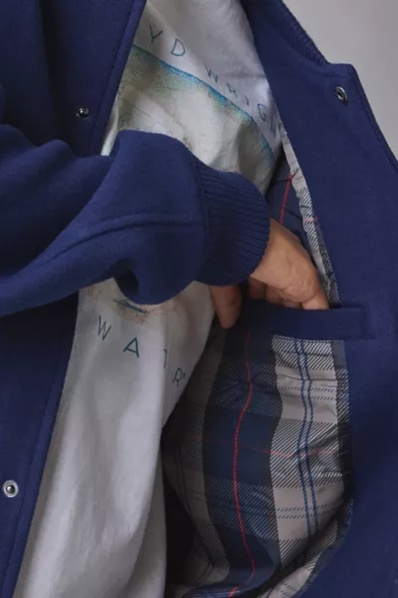 Hunter Finnley Wool-Look Bomber Jacket