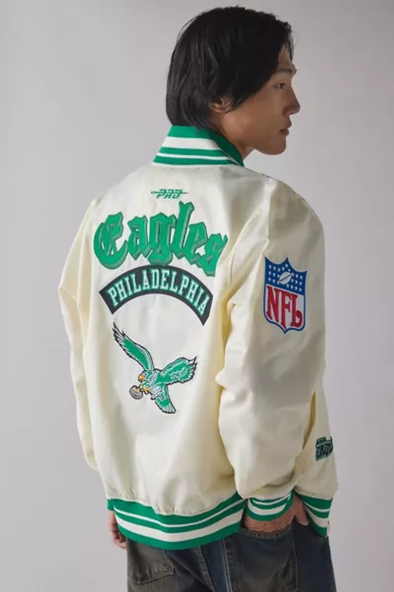 Pro Standard NFL Philadelphia Eagles Satin Varsity Jacket