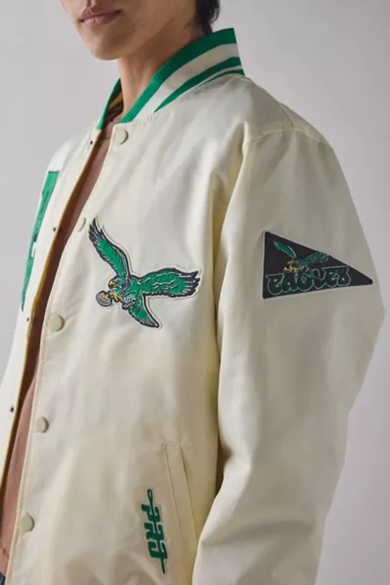 Pro Standard NFL Philadelphia Eagles Satin Varsity Jacket