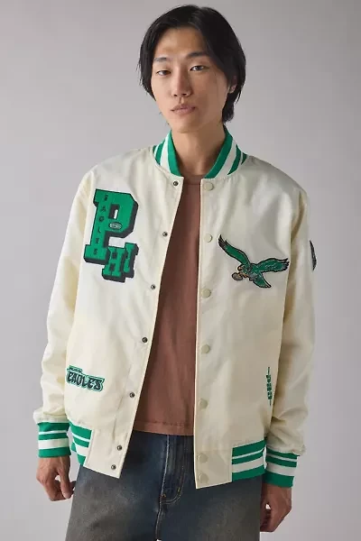 Pro Standard NFL Philadelphia Eagles Satin Varsity Jacket