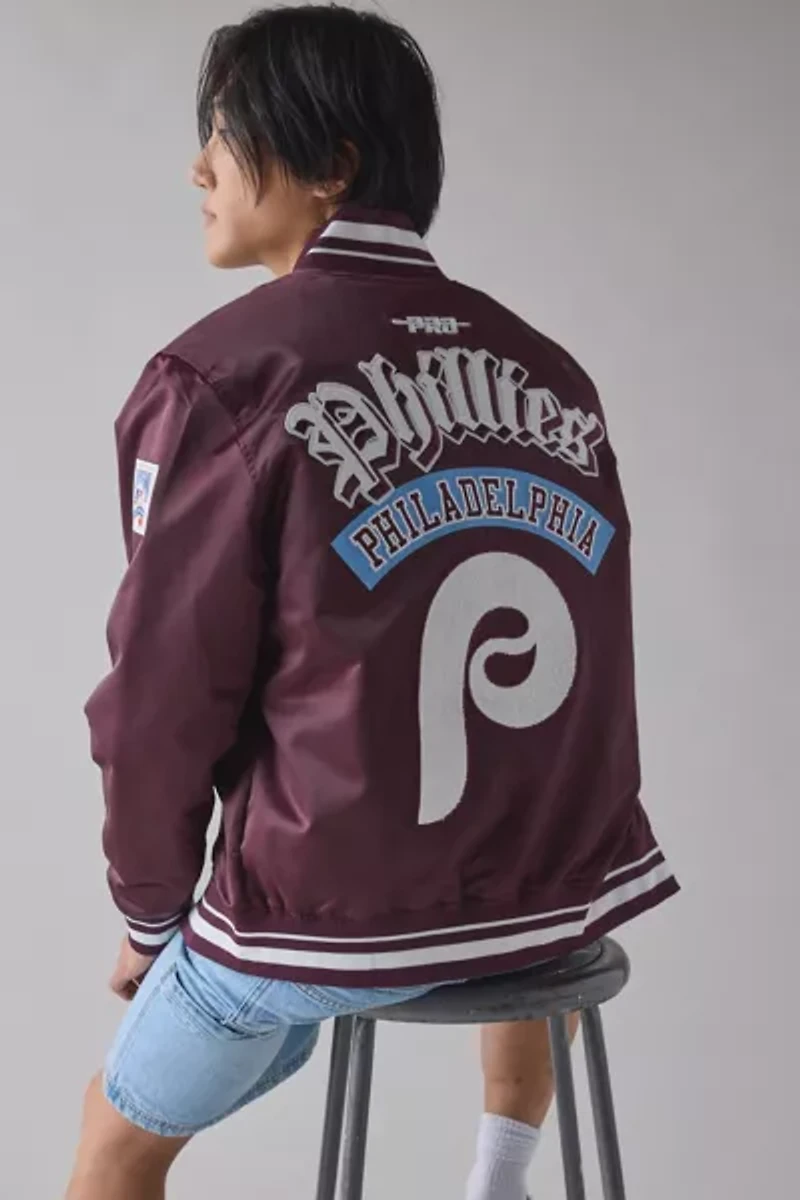 Pro Standard MLB Philadelphia Phillies Satin Varsity Jacket