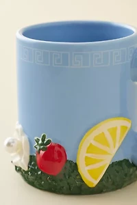 Seafood Sculpted Ceramic Mug