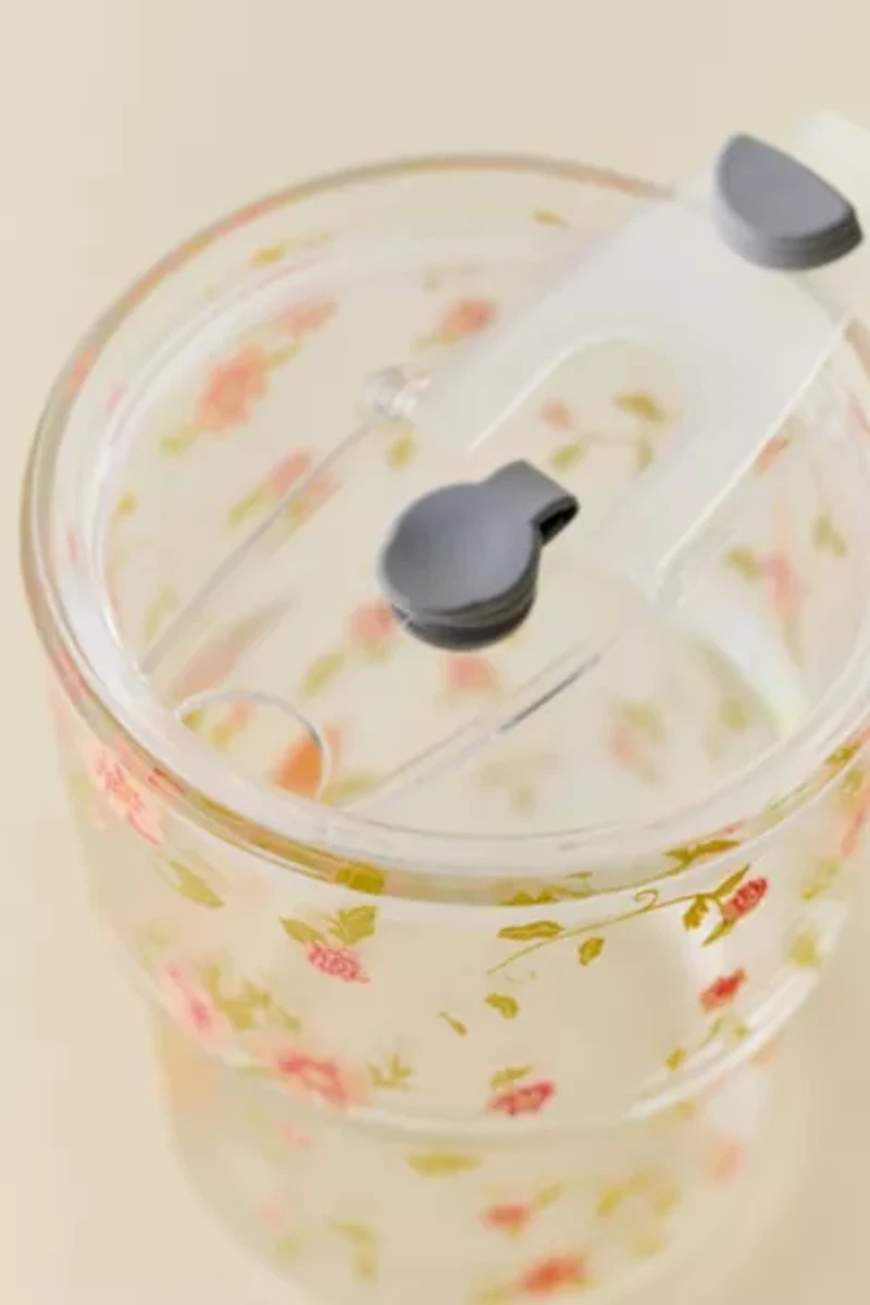 Claire Party Animals To-Go Glass Tumbler Cup