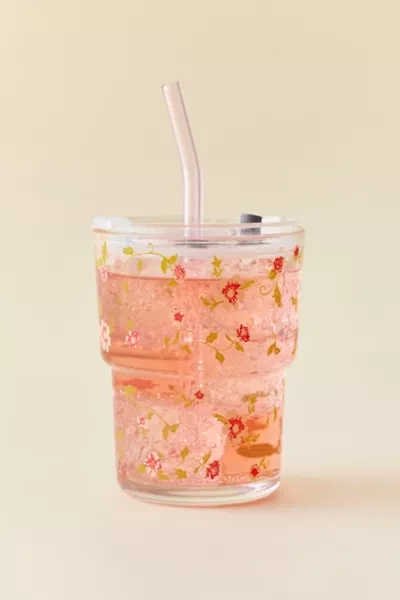 Claire Party Animals To-Go Glass Tumbler Cup