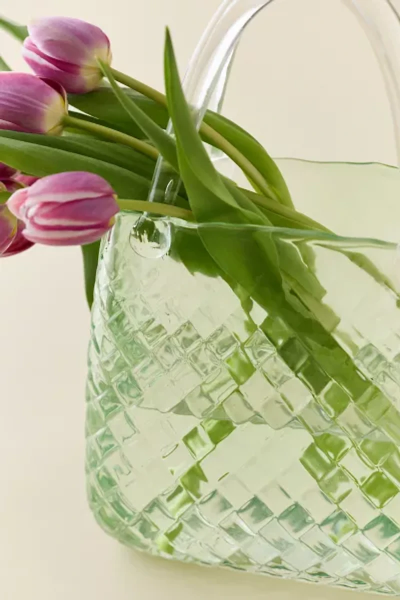 Bag Shape Glass Vase