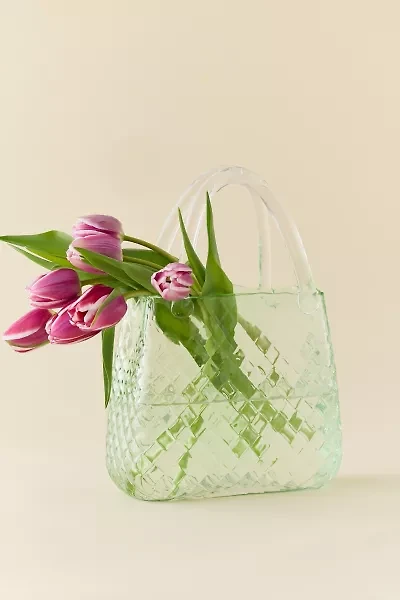 Bag Shape Glass Vase