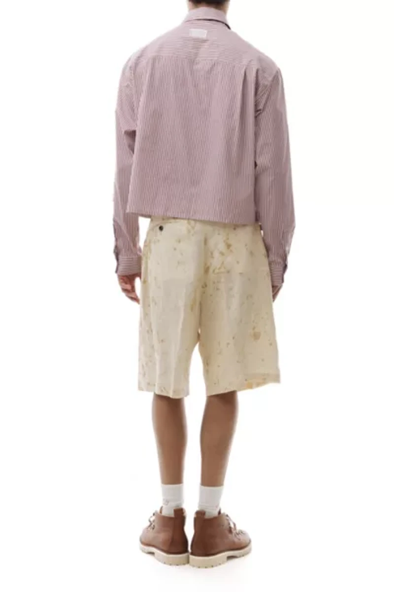 LC23 Dirty Wash Linen Short