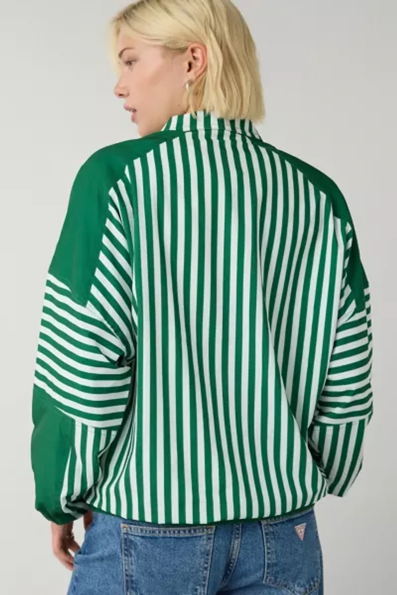 Beach Riot Vespera La Paloma Stripe Quarter Zip Pullover Jacket