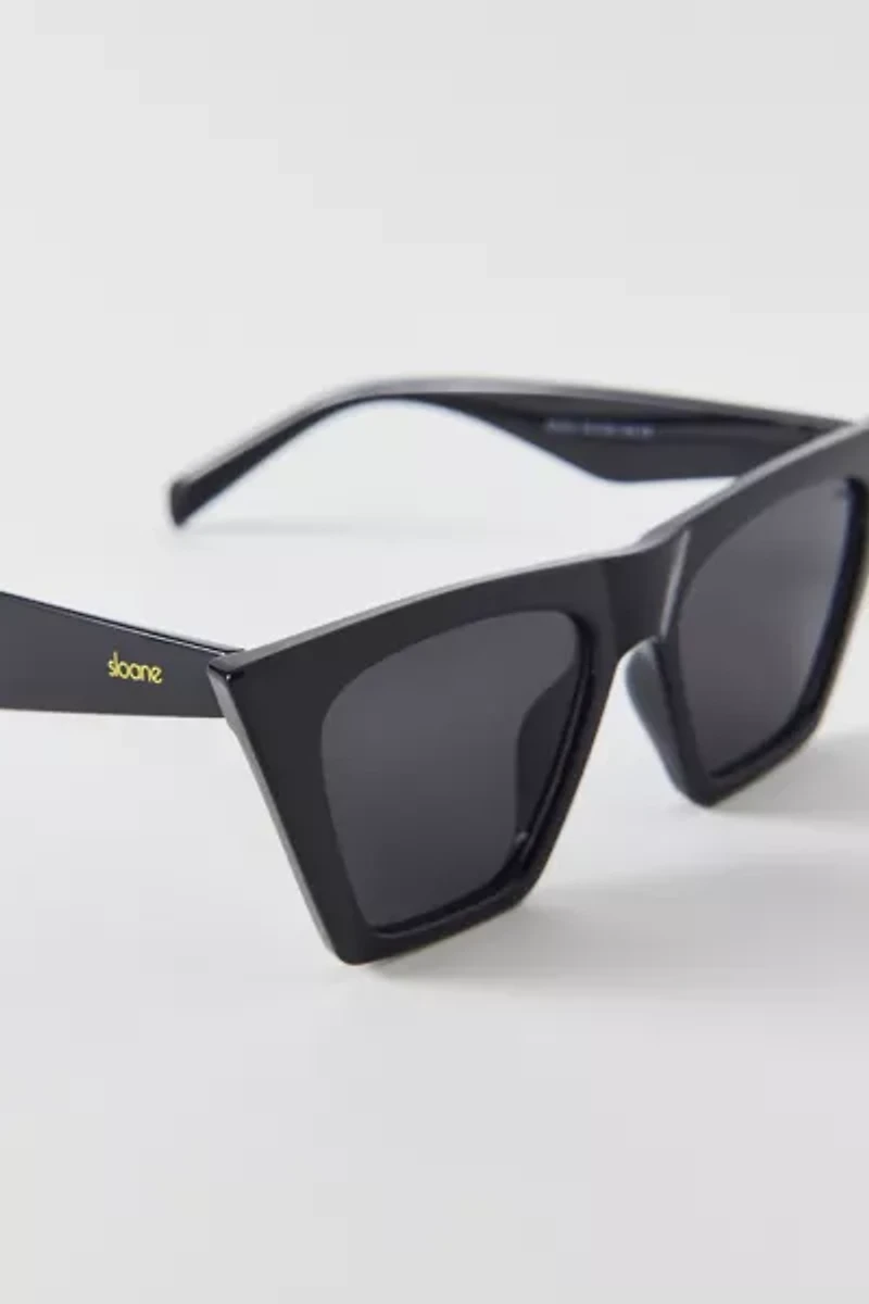 SLOANE Eyewear Cassia Angular Cat-Eye Sunglasses