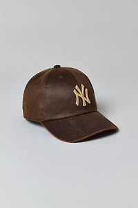 Mitchell & Ness MLB New York Yankees Faux Leather Dad Hat